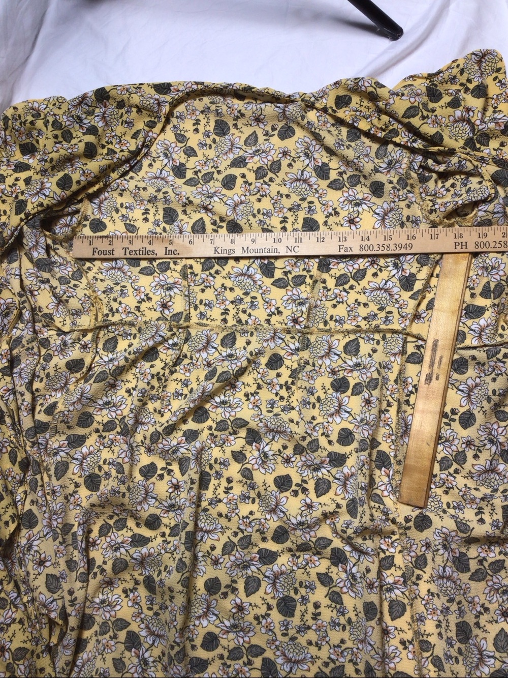 Max Studio Yellow Floral High-Low Flutter Sleeve Full Wrap Dress Sz.M - Picture 10 of 16